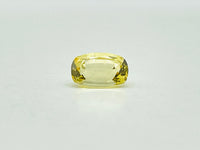 Yellow sapphire long cushion cut
