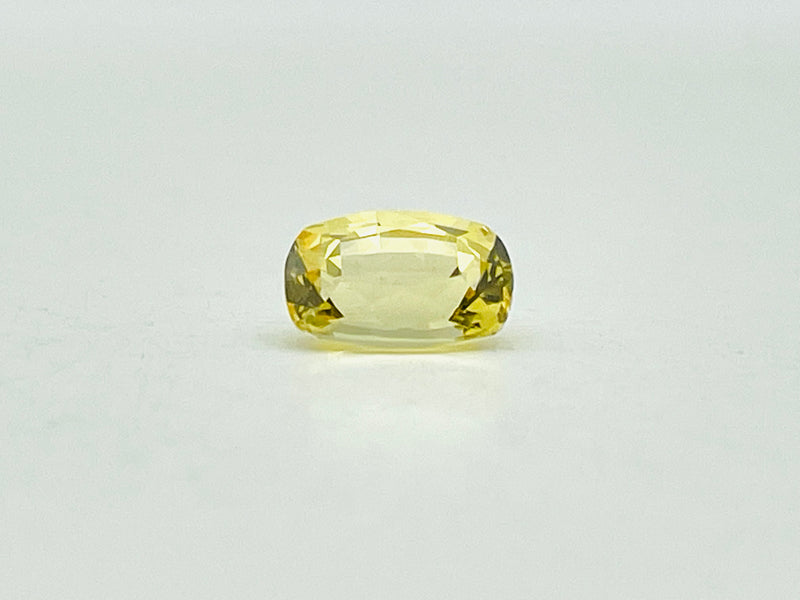 Yellow sapphire long cushion cut