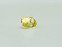 Yellow sapphire long cushion cut