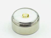 Yellow sapphire long cushion cut