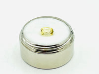 Yellow sapphire long cushion cut