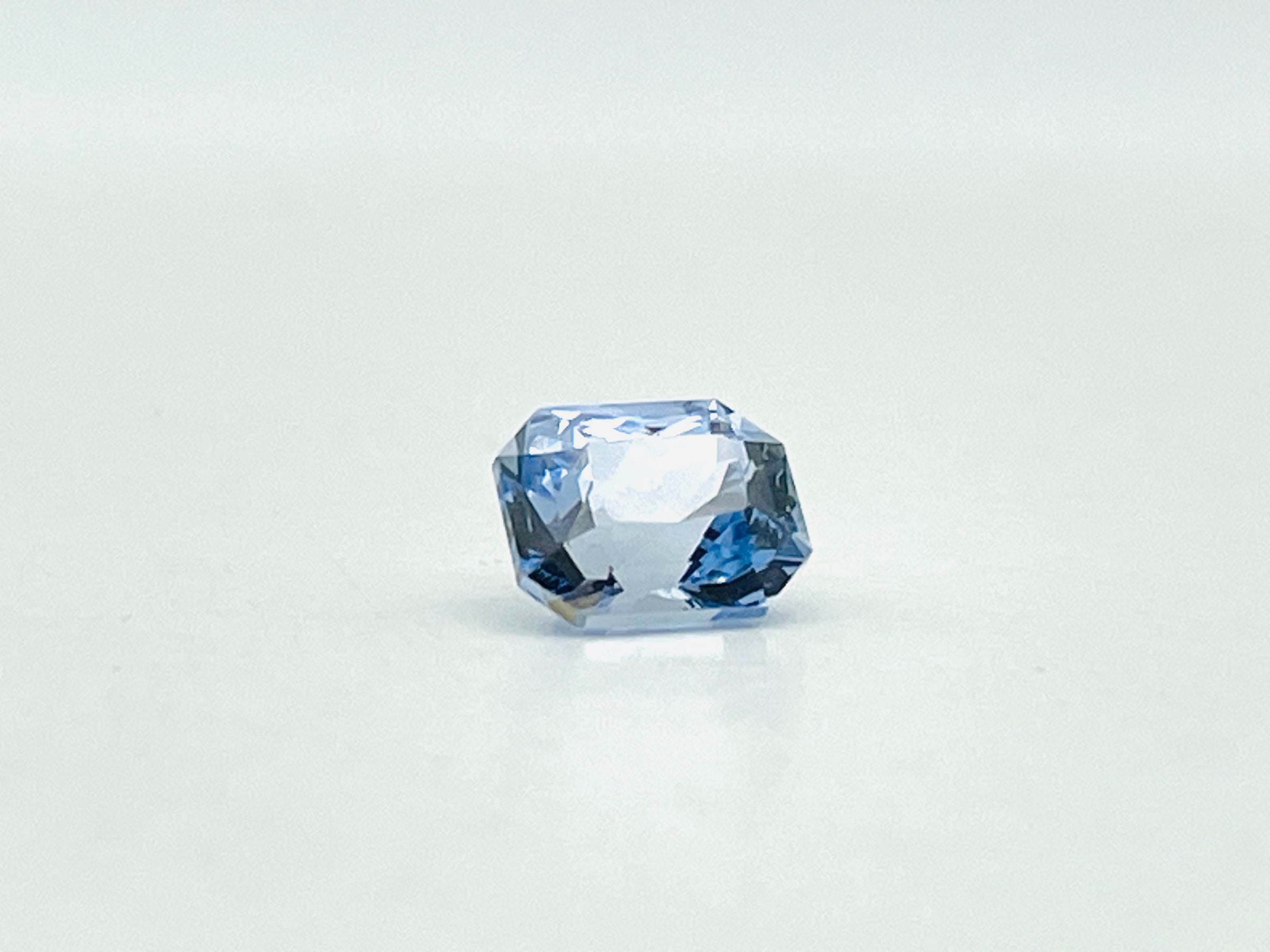 Blue Sapphire, Kataragama Mine, cushion cut.