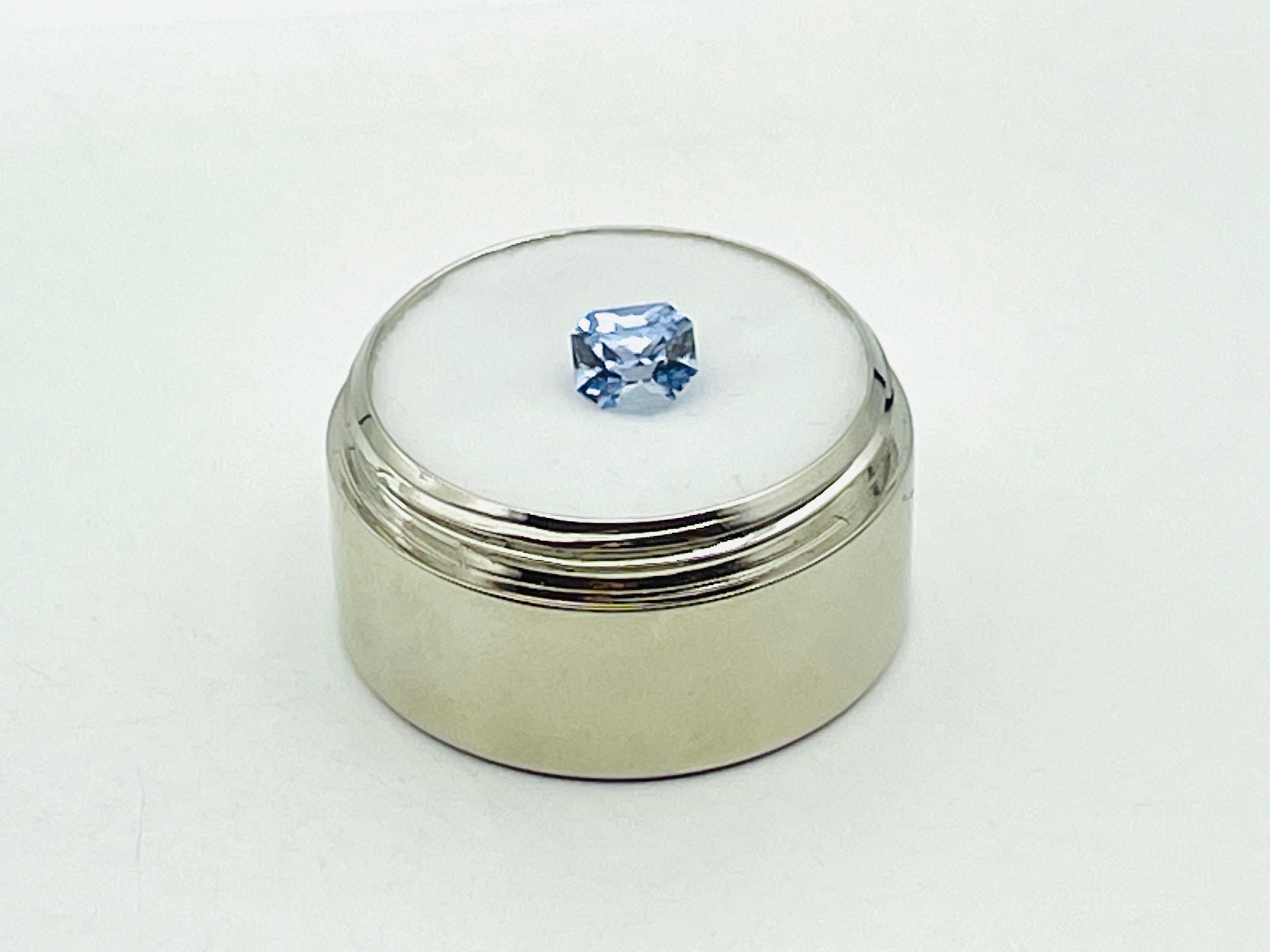 Blue Sapphire, Kataragama Mine, cushion cut.