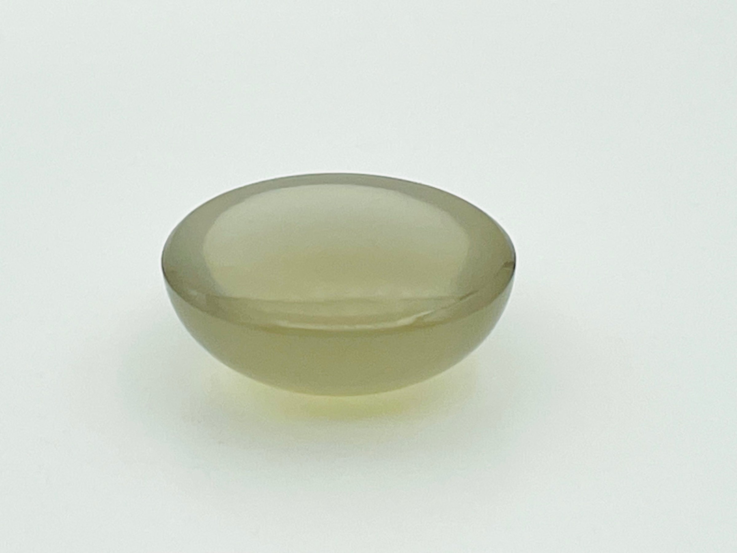 Green oval moonstone