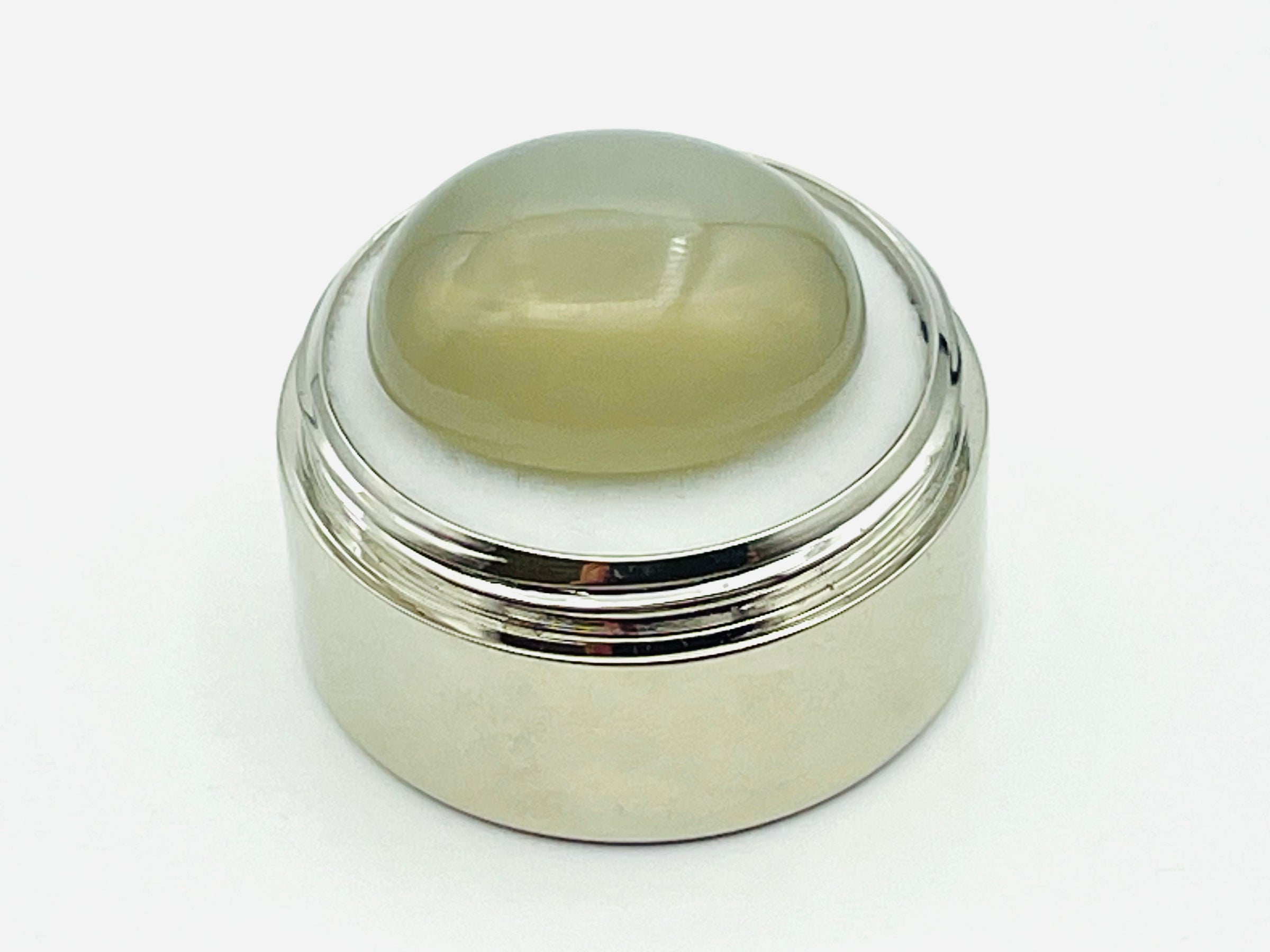 Green oval moonstone