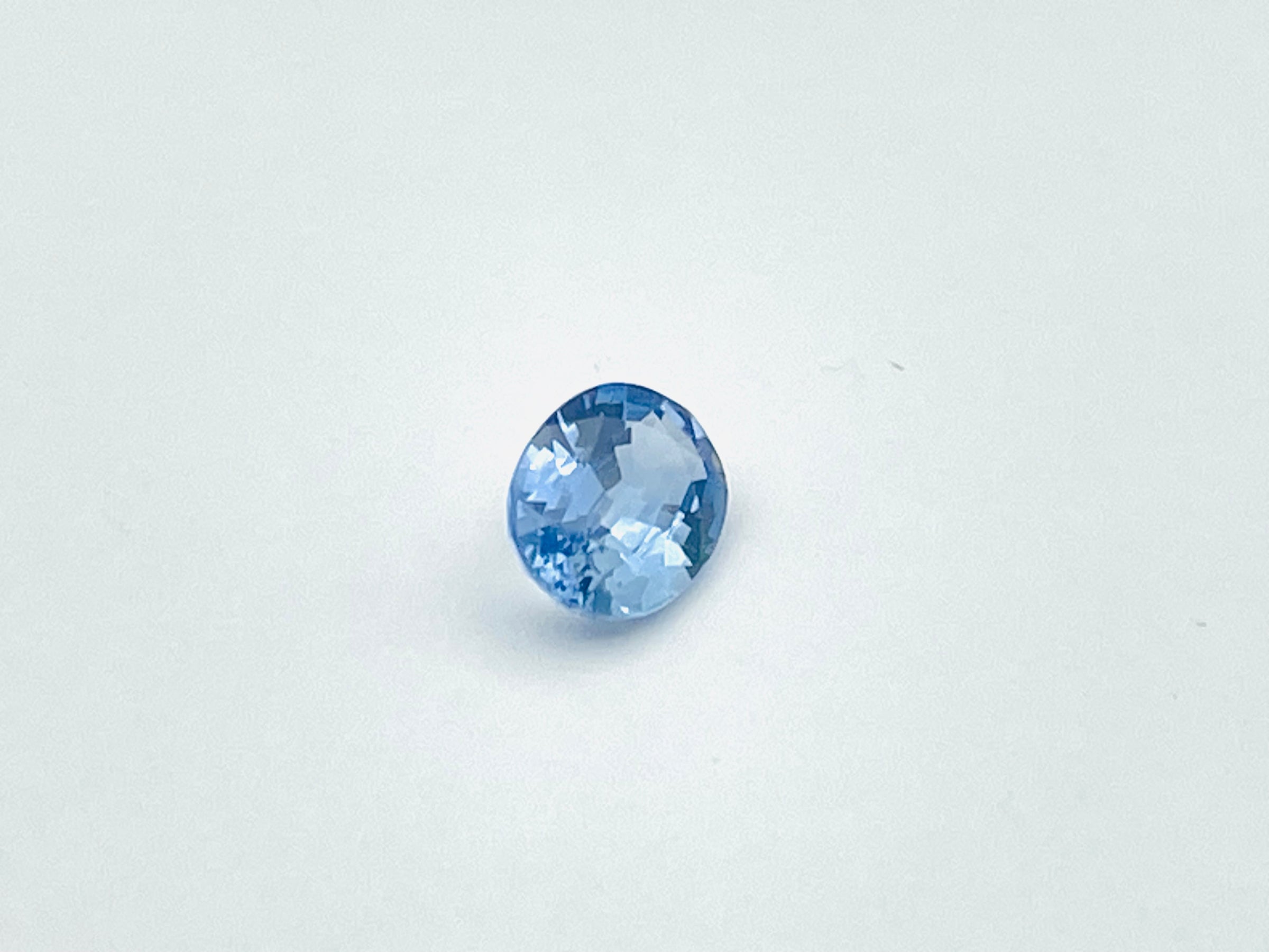 Oval blue sapphire