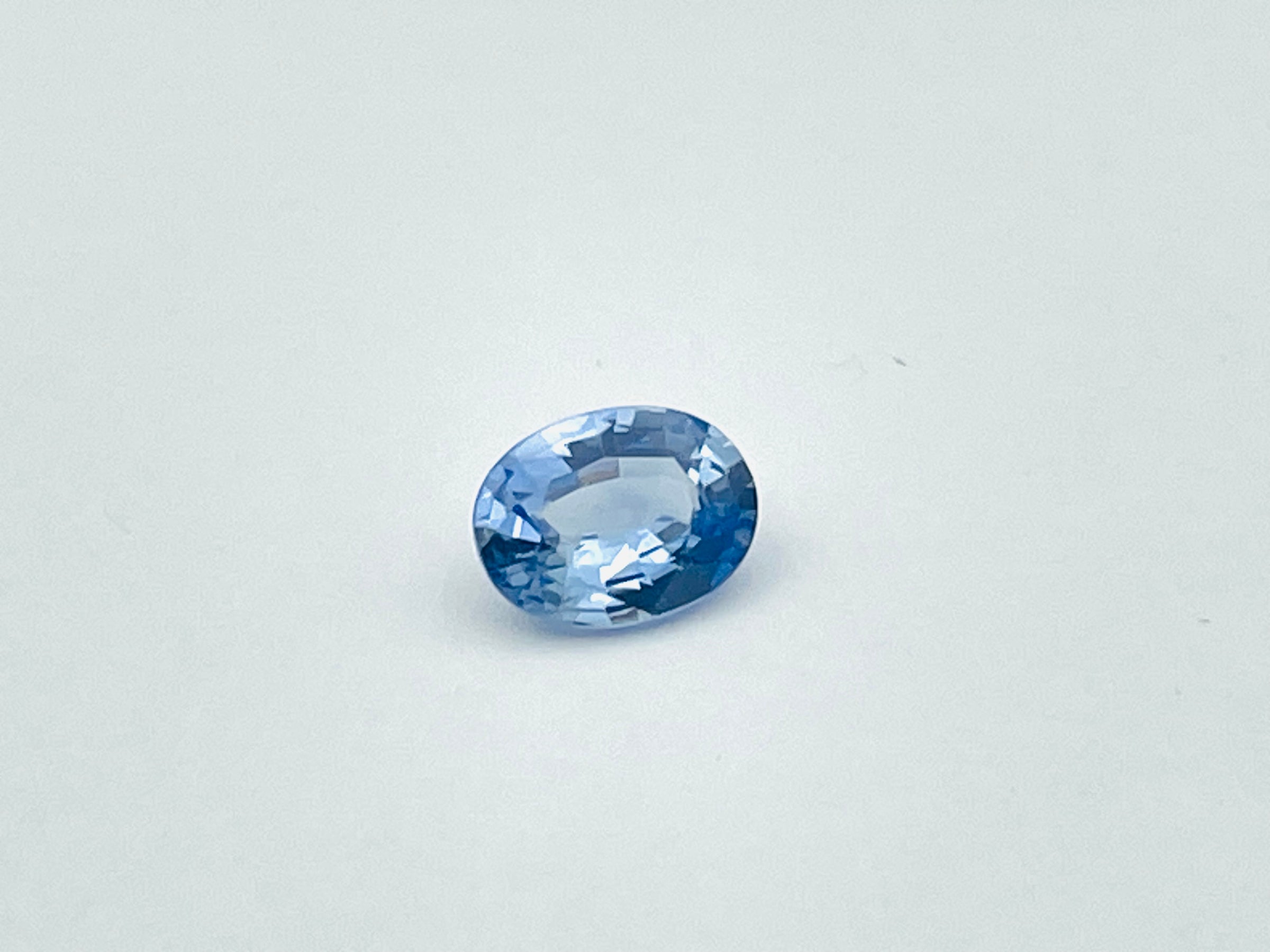 Oval blue sapphire