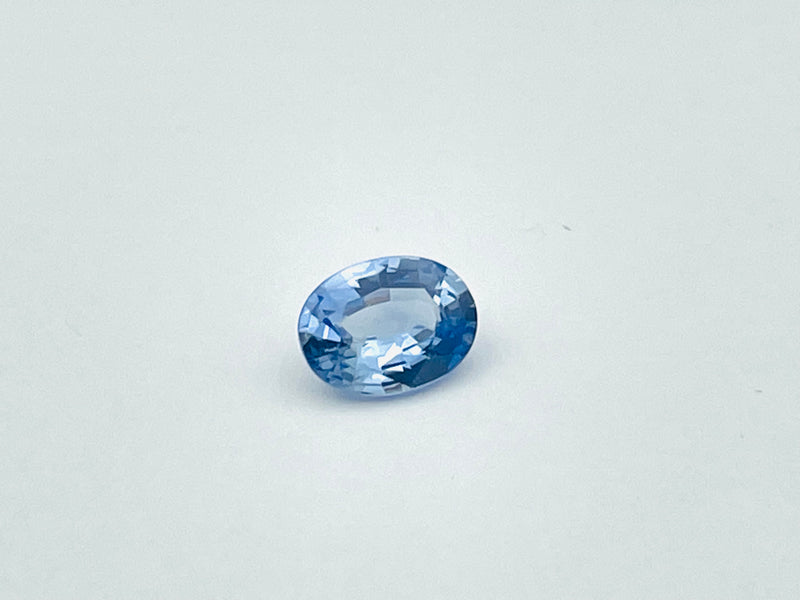 Oval blue sapphire