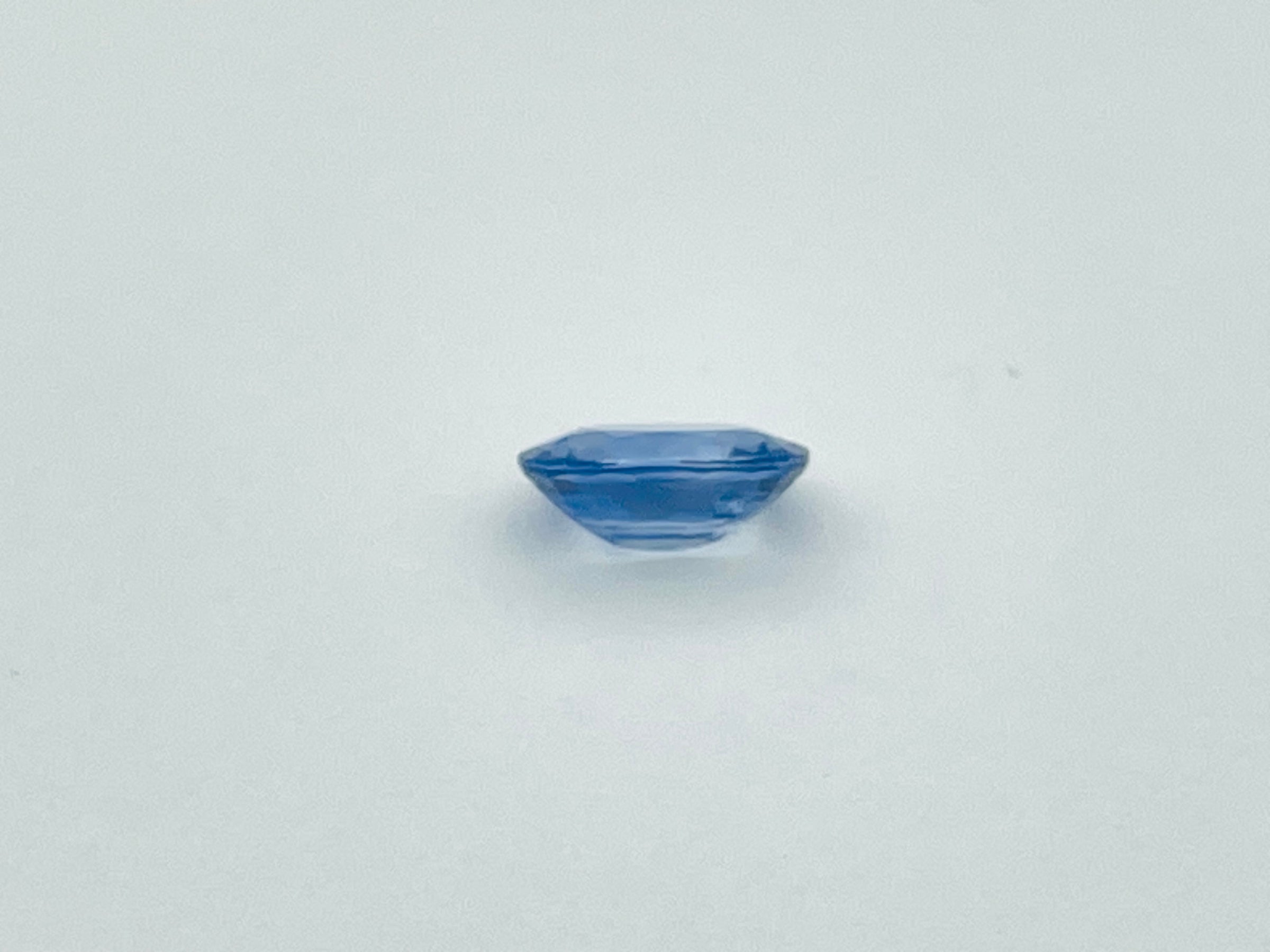 Oval blue sapphire