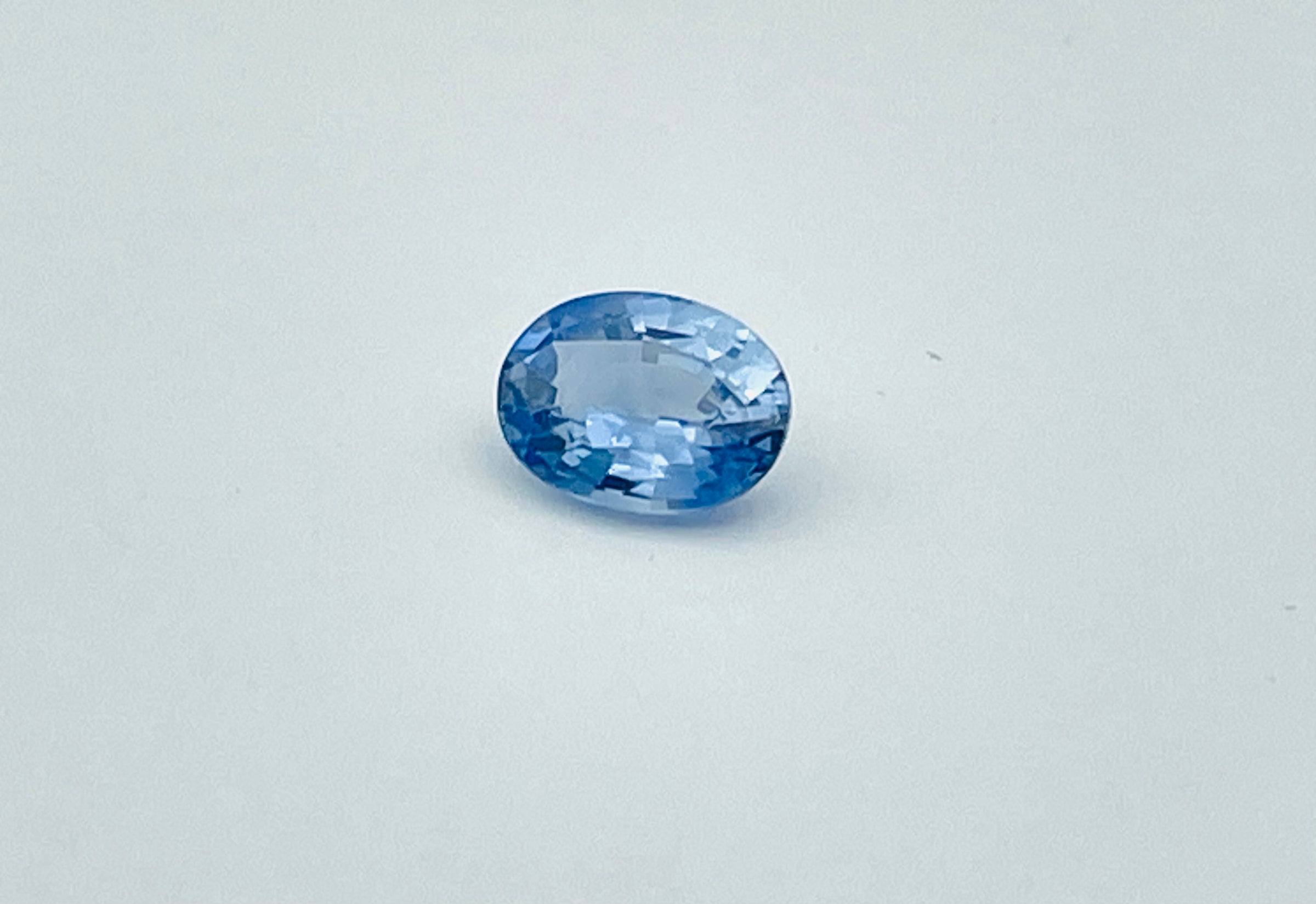 Oval blue sapphire