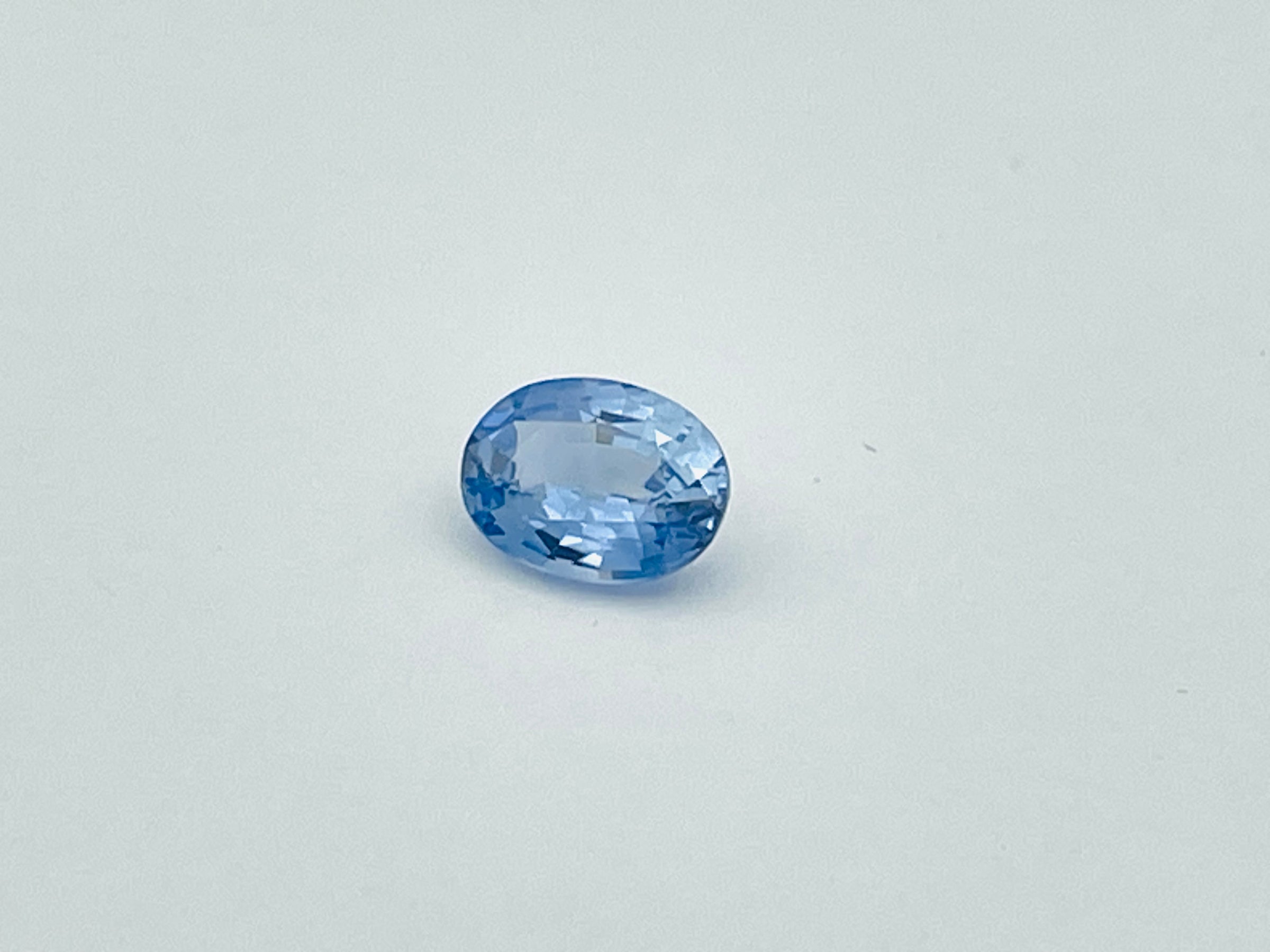 Oval blue sapphire
