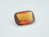 Hessonite garnet rectangular cabochon
