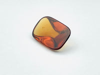Hessonite garnet rectangular cabochon