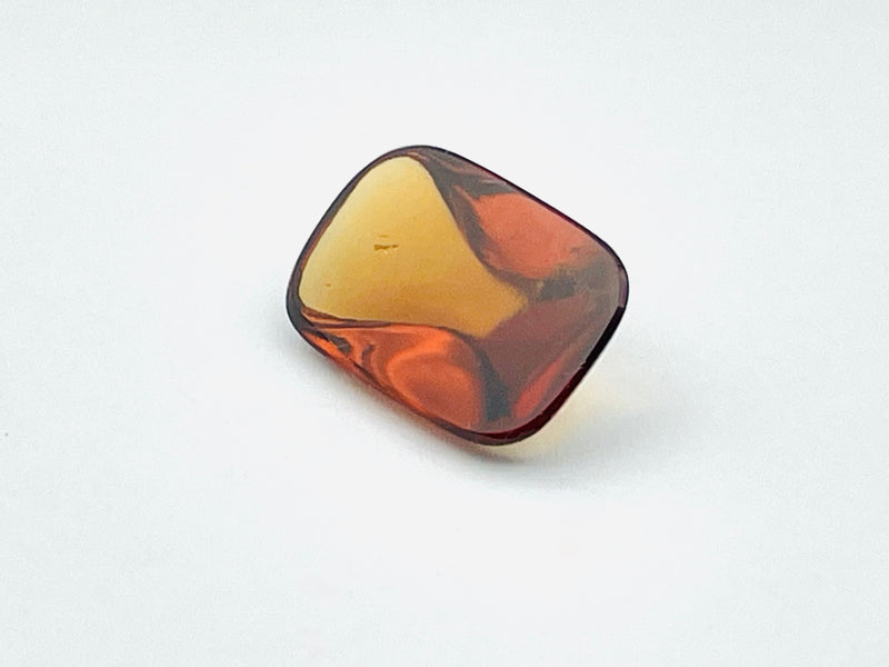 Hessonite garnet rectangular cabochon