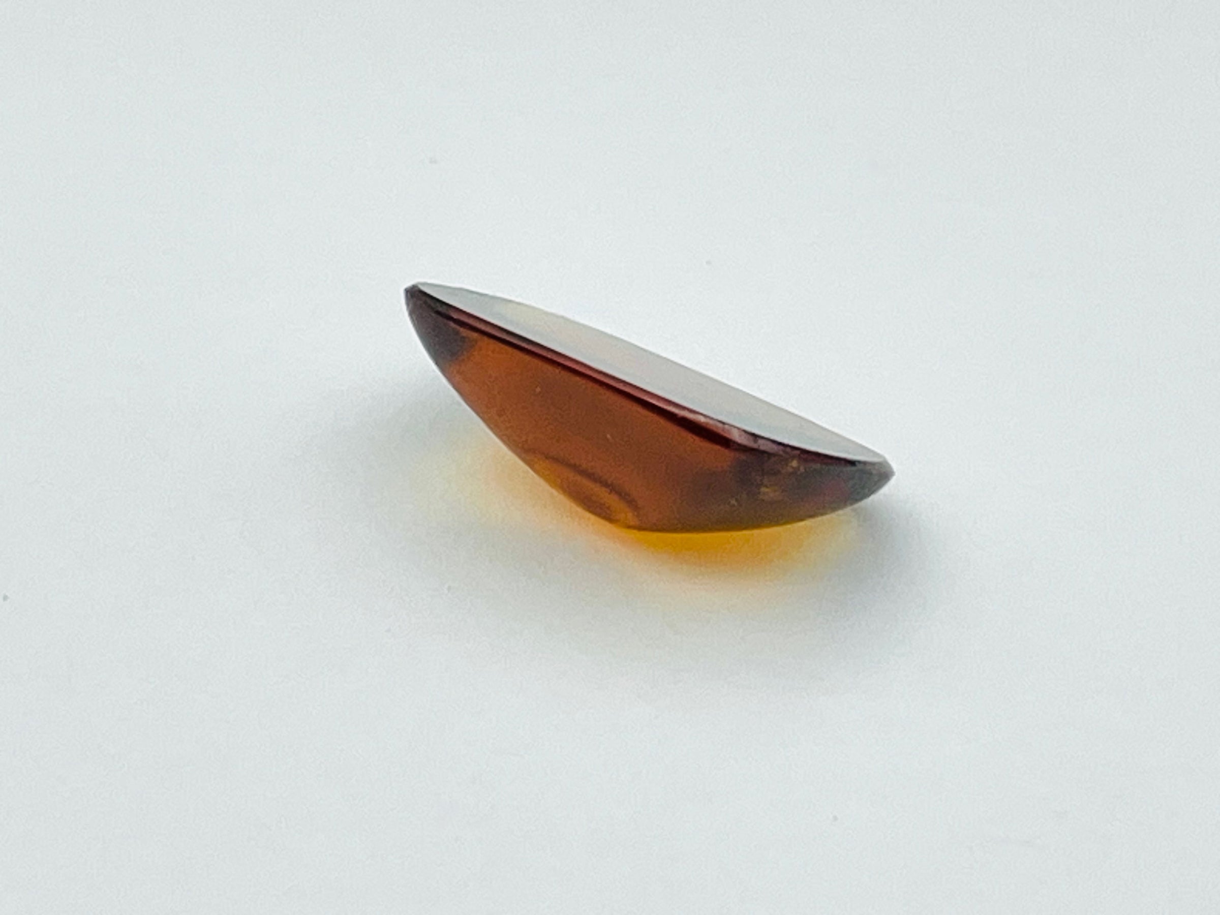 Hessonite garnet rectangular cabochon