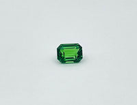 Green tsavorite garnet octagonal