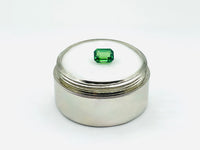 Green tsavorite garnet octagonal