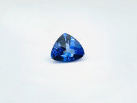 Triangular blue Tanzanite gem