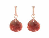 Horned coral (agate) in 18k rose gold.