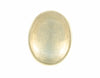 Very large oval green moonstone in 18k green gold ring