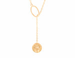 Pendant, 18k yellow gold, bee in relief on one side, carnelian on other.