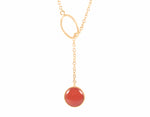 Pendant, 18k yellow gold, bee in relief on one side, carnelian on other.