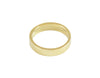 Flat narrow band in yellow gold.