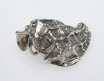 Sterling silver sculpted whelk shell pendant.