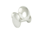 Barbell shaped cufflinks, silver. 