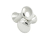 Barbell shaped cufflinks, silver.