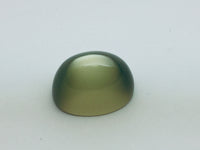 Green moonstone, white background.