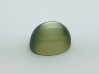 Green moonstone, white background.