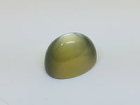 Green moonstone, white background.