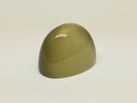 Green moonstone, white background.