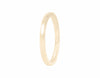 Yellow 18k gold plain skinny band.