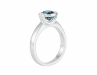 Platinum ring indicolite tourmaline