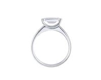Diamond platinum ring.