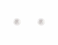 Diamond studs in platinum.